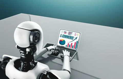 E-commerce data software provide modish dashboard for sale analysis Stock-Illustration