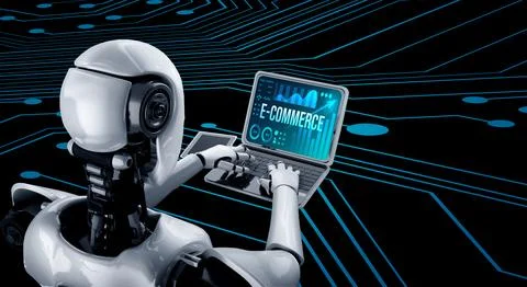 E-commerce data software provide modish dashboard for sale analysis Stock-Illustration