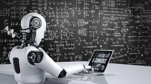 E-commerce data software provide modish dashboard for sale analysis Stock Photos