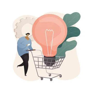 E-commerce development abstract concept vector illustration. Stock Illustration