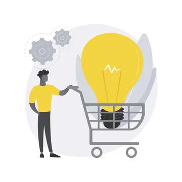 E-commerce development abstract concept vector illustration. Stock Illustration