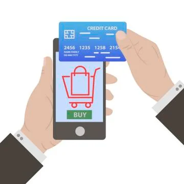 E-commerce flat design concept Stock Illustration