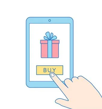 E commerce flat vector illustration Stock Illustration