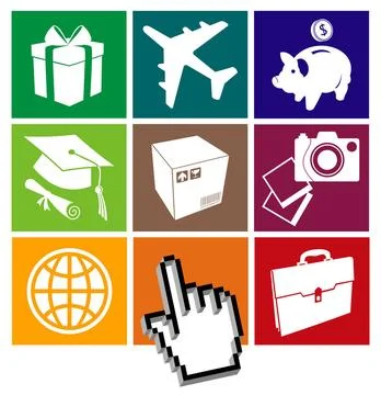 E-commerce grid Hand on a grid of e-commerce Copyright: xZoonar.com/ xCien... Stock Photos