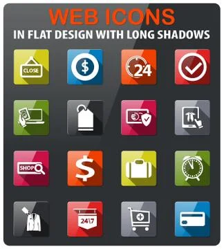 E-commerce icon set Stock Illustration