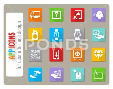 E-commerce icon set 스톡 일러스트