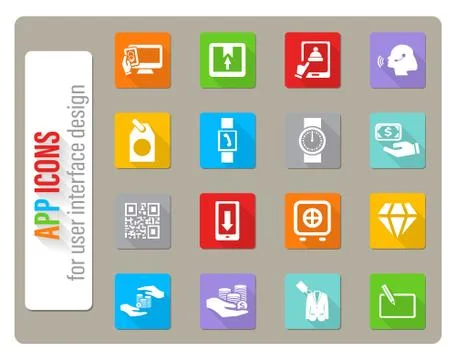E-commerce icon set Stock Illustration