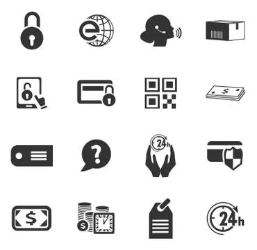 E-commerce icons set Stock-Illustration