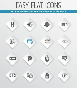 E-commerce icons set Stock Illustration