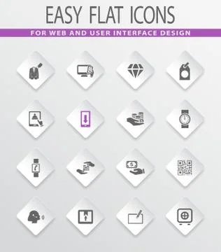 E-commerce icons set Stock-Illustration