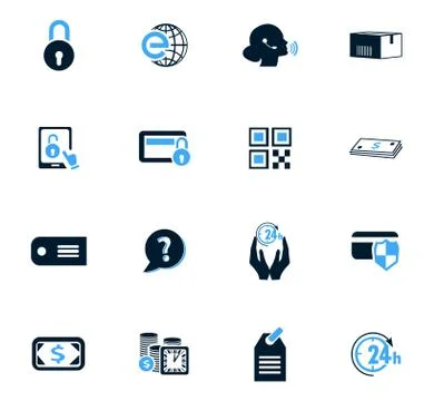 E-commerce icons set Stock-Illustration