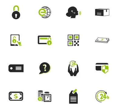 E-commerce icons set Stock-Illustration