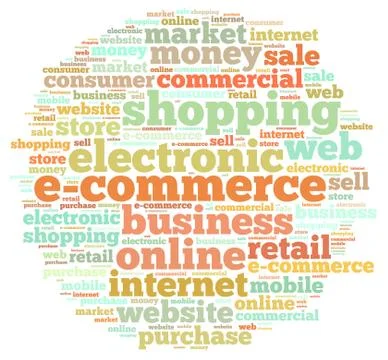 E-commerce. Stock Illustration