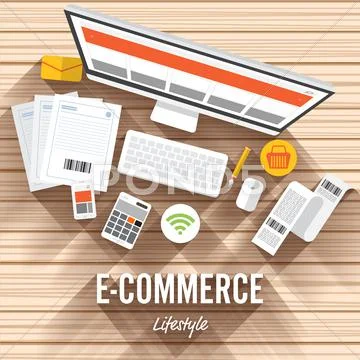 E-Commerce Stock Illustration