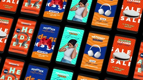E-Commerce Instagram Reels Stockmateriaal After Effects