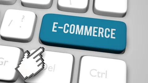 E commerce keyboard key animation Stock Footage 115527973