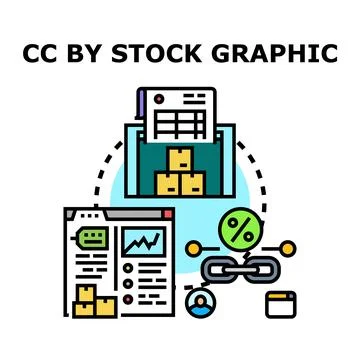 E commerce logistics management and inventory control concept Stock-Illustration