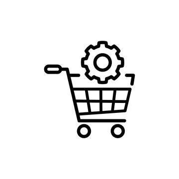 E commerce Optimization icon in vector. Logotype Stock Illustration