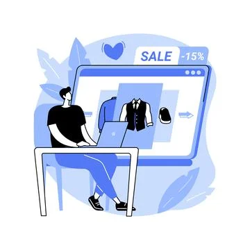 E-commerce platform isolated cartoon vector illustrations. Stock Illustration