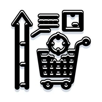 E commerce sales growth increasing online business revenue Stock Illustration