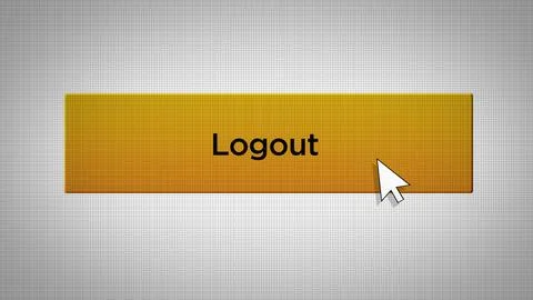 E-Commerce Series - Mouse Pushes Account Logout Button 10 库存插图