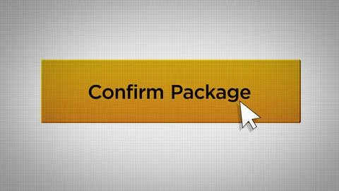 E-Commerce Series - Mouse Pushes Enter Promo Code Button 10 스톡 일러스트