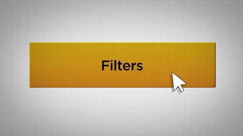 E-Commerce Series - Mouse Pushes Filters Button0 Illustrazione stock