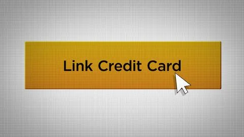 E-Commerce Series - Mouse Pushes Link Credit Card Button 10 Stock Illustration