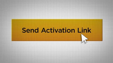 E-Commerce Series - Mouse Pushes Send Activation Link Button 10 Stock Illustration