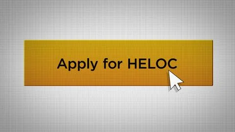E-Commerce Series - Mouse Pushes Apply for HELOC Button0 Illustrazione stock