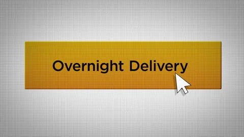 E-Commerce Series - Mouse Pushes Overnight Delivery0 Stock Photos