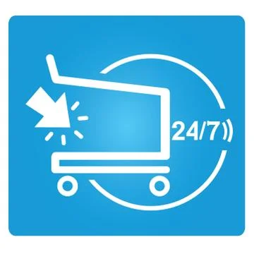 E commerce service Illustrazione stock