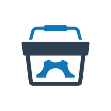 E-commerce solution Icon Illustrazione stock