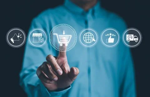 E-commerce Technology. Stock Photos