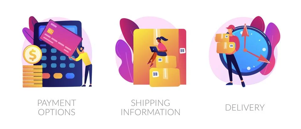 E-commerce vector concept metaphors. Stock Illustration
