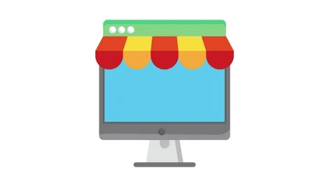 E-commerce website displaying a selection of items for online shopping. Stock Footage 332461558