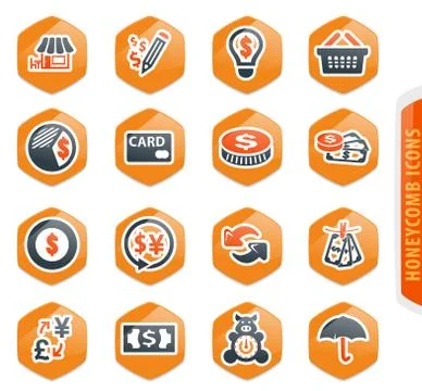 E-commers icons set Stock Illustration