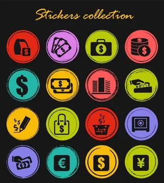 E-commers icons set Stock Illustration