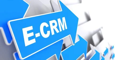 E-CRM. Information Technology Concept. イラスト素材