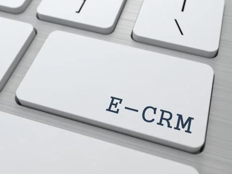 E-CRM. Information Technology Concept. Stock Illustration