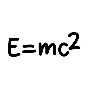 E equals mc square 스톡 일러스트