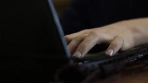 E-game. Hands on the keyboard close-up Stock Footage 86679422