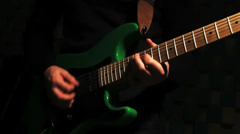 E-Guitar Solo 01 Stock Footage 22575287
