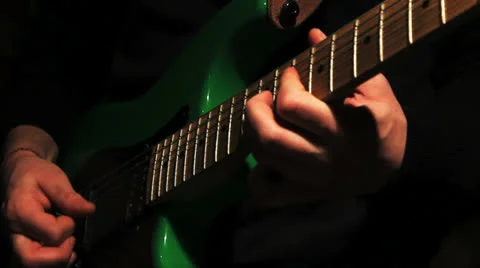 E-Guitar Solo 03 Stock Footage 22575251