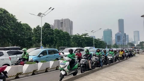 E-hailing driver Stock Footage 242420015