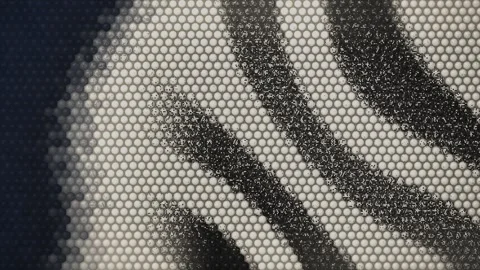 E Ink Microcapsule Display Page Refresh Macro Seamless Loop Stock-Footage 348004750