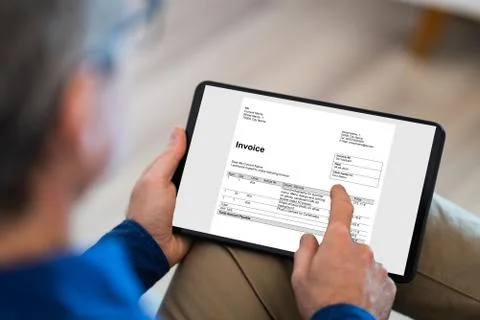 E Invoice Electronic Accounting Software Foto stock