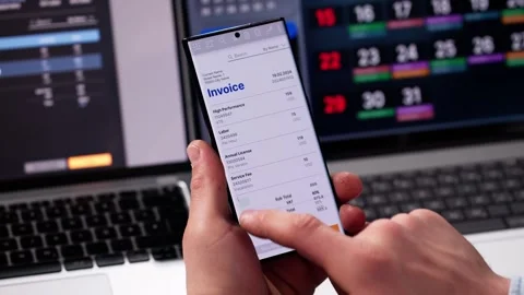 E Invoice Online Software Stock Footage 297519013