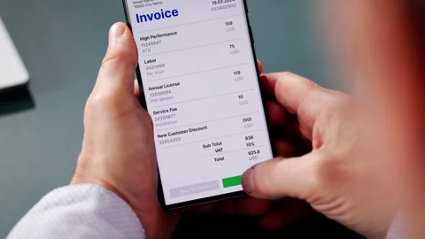 E Invoice Online Software Stock Footage 298378818