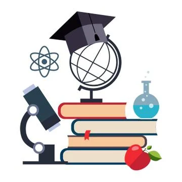 E-learning and online education イラスト素材